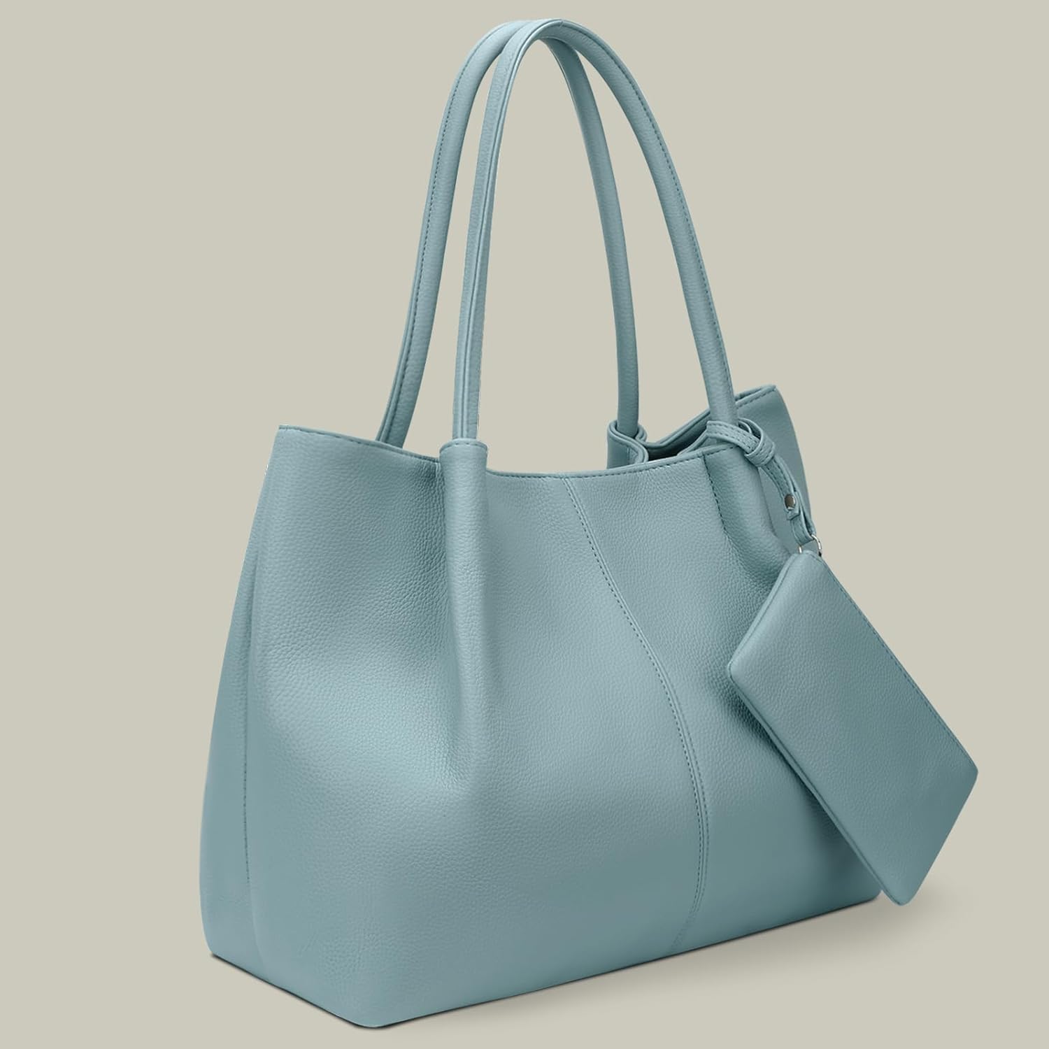 Tote Bag for Women Vegan Leather Shoulder Purse Large Capacity Travel Bag