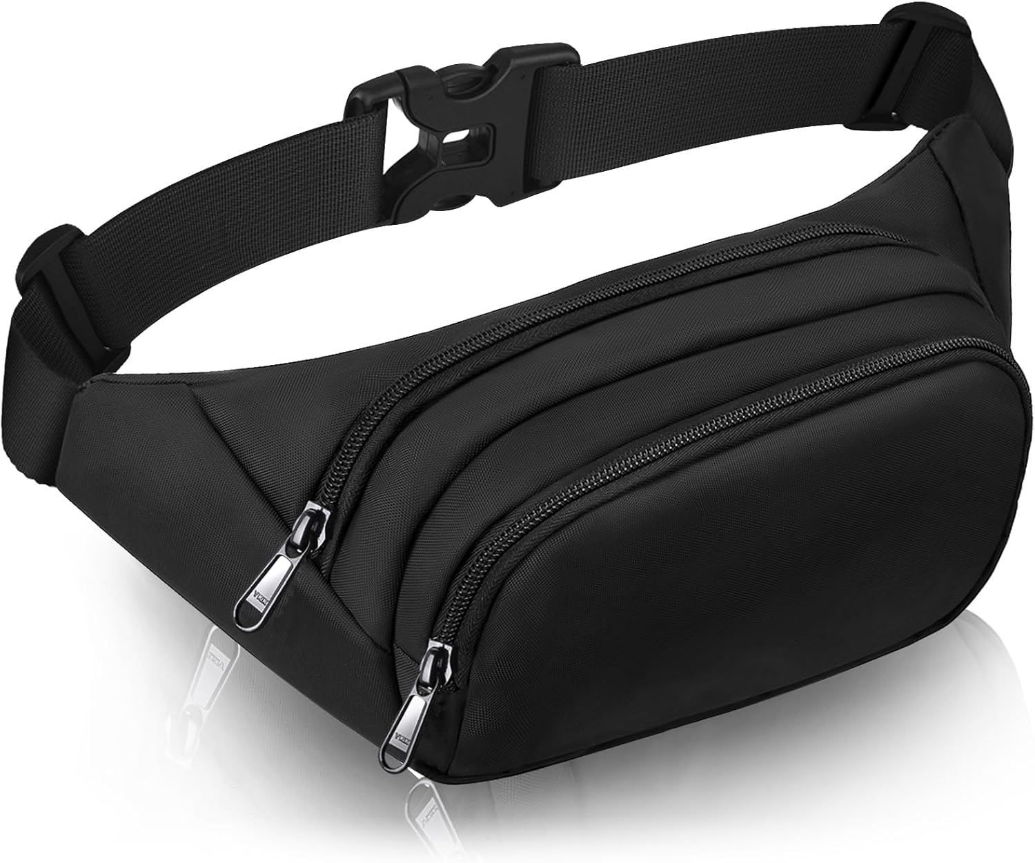 Large Fanny Pack for Women Men -  Waist bag with 3-Zipper Pockets, Gifts for Enjoy Sports Traeling Workout Casual Hands-Free crossbody bags Fits  7.9'' iPad & 6.6'' Phone