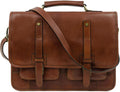 Leather Briefcase for Men - Business Laptop Bag - Italian Handmade Leather Bag - Messenger Bag
