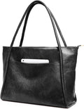 Large Tote Bag for Women Work with Zipper 16L Vegan Leather Ladies Travel Purses and Handbags