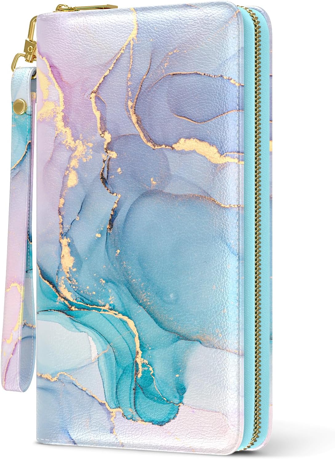 Womens Wallet,  Wristlet Wallet for Women, Cute Ladies Purse, Large Credit Card Clutch Wallets