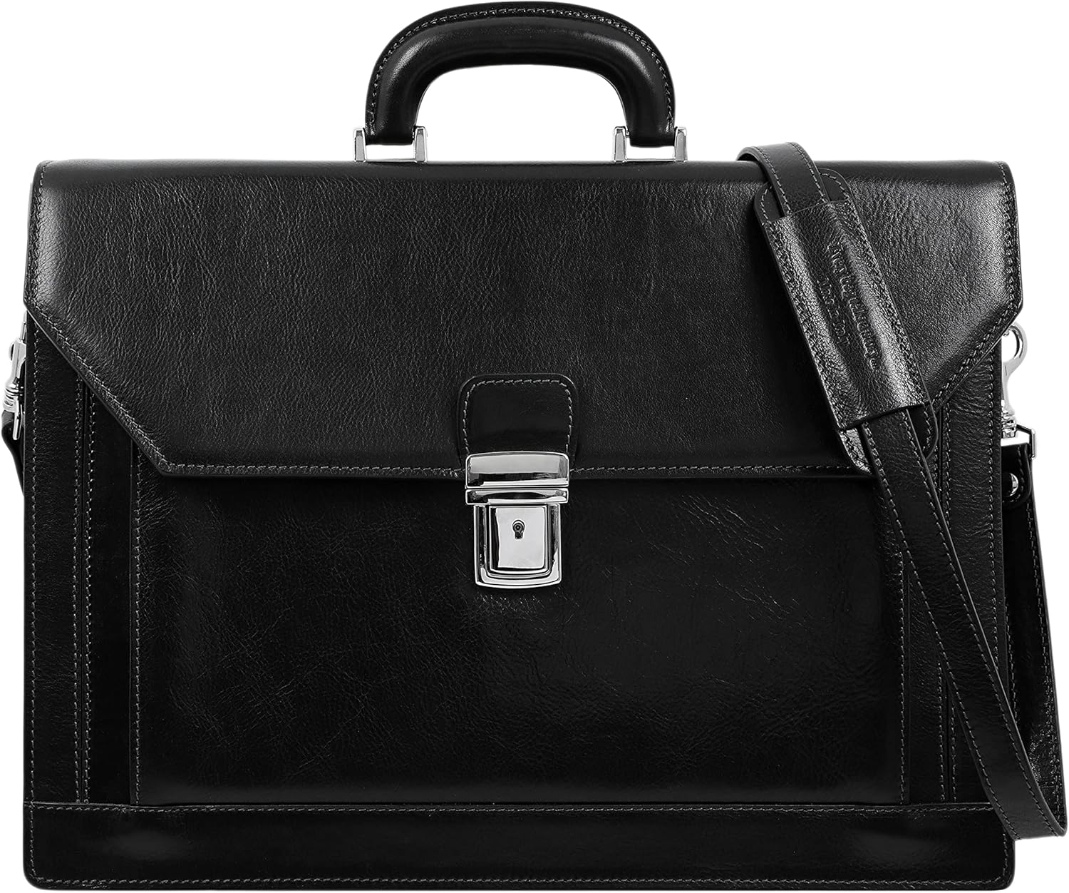 Leather Briefcase - Italian Handmade Laptop Bag - Work Bag for Men and Women - Attache - Computer Bag